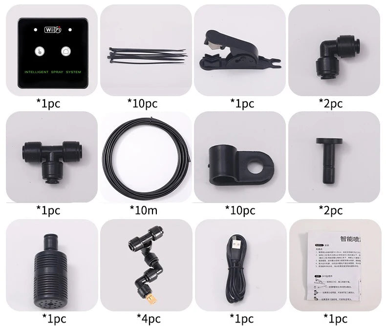 WiFi Controlled Automatic Mist Sprayer Irrigation Kit - Smarsty