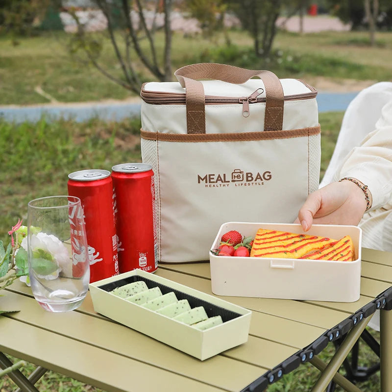Insulated Lunch Bag With Waterproof Shoulder Strap - Smarsty