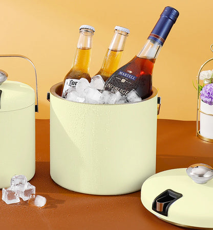 Portable Stainless Steel Ice Bucket for Outdoor Parties - Smarsty
