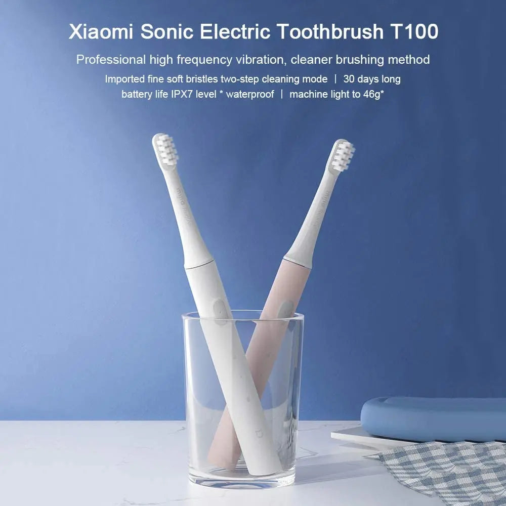 Xiaomi Mijia T100 Sonic Electric Toothbrush USB Rechargeable Waterproof - Smarsty