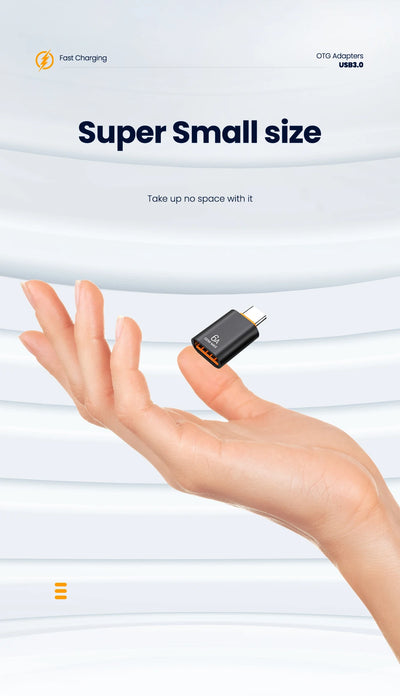10A OTG USB 3.0 To Type C Adapter USB Female To Type c Male Fast Charging adadpter OTG USB C For Xiaomi Samsung Laptop PC - Smarsty