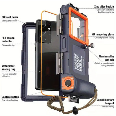 Smarsty Waterproof Phone Case With Lanyard For Underwater Use -