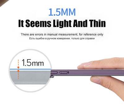 Luxury Clear Silicone Phone Case For iPhone 16 15 14 13 12 11 Pro Max XR X XS 7 8 Plus Shockproof Transparent Bumper Back Cover by Smarsty