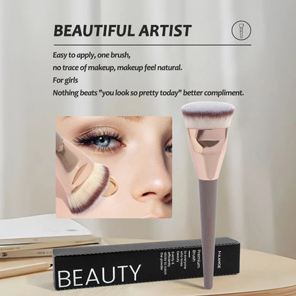 MAANGE Flat Round Makeup Brush for Flawless Application - Smarsty