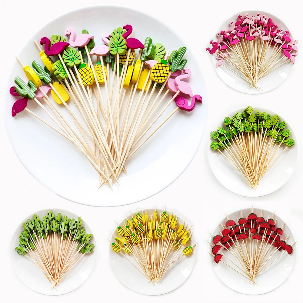 Bamboo Skewers 100Pcs for Parties and Events - Smarsty