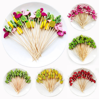 Bamboo Skewers 100Pcs for Parties and Events - Smarsty