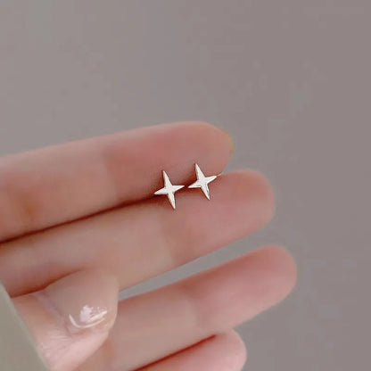 Hypoallergenic Heart Stud Earrings Minimalist Daily Wear - Smarsty