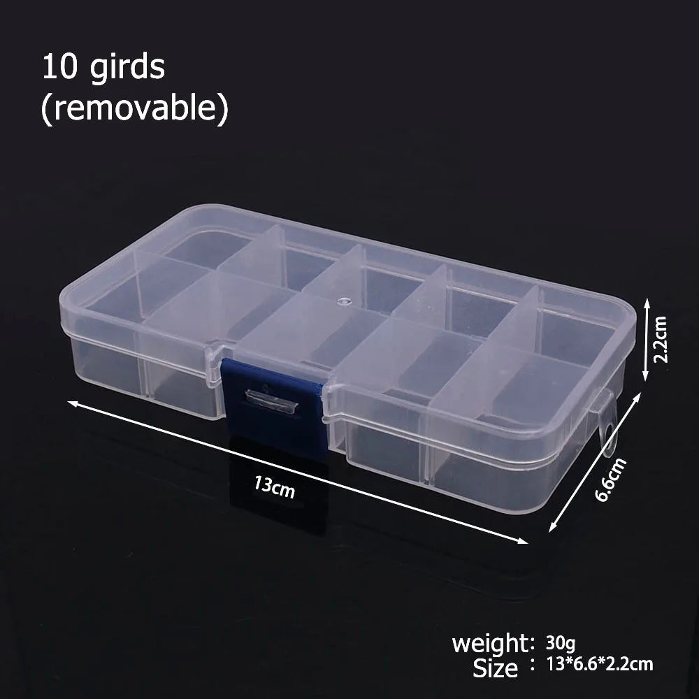 Plastic Jewelry Organizer Storage Box With Dividers - Smarsty
