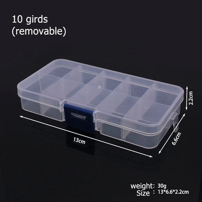 Plastic Jewelry Organizer Storage Box With Dividers - Smarsty
