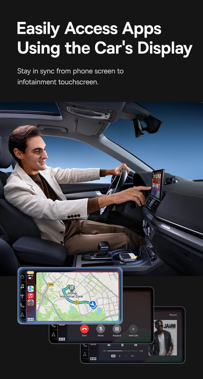 Wireless CarPlay Adapter Plug and Play Auto Connect - Smarsty