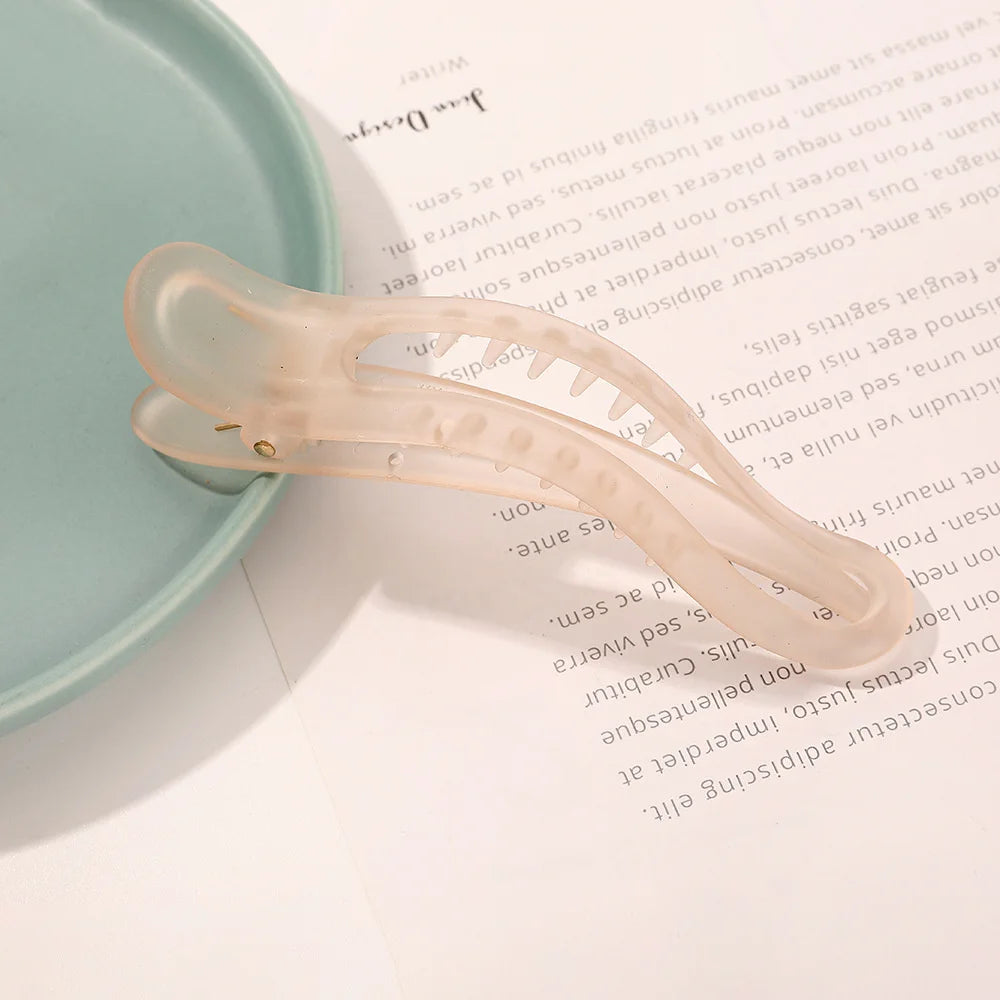 Acrylic Matte Duckbill Hair Claw Clips Strong Comfortable - Smarsty