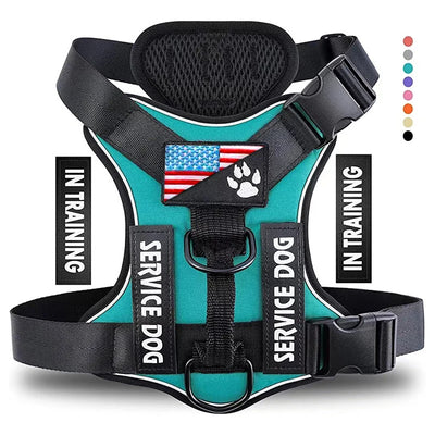 Reflective Service Dog Harness with Adjustable Soft Design - Smarsty