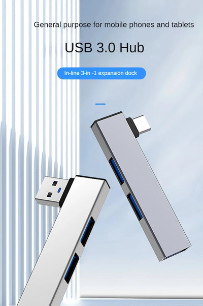Type C USB Hub UltraSlim Three Port OTG USB 3.0 - Smarsty