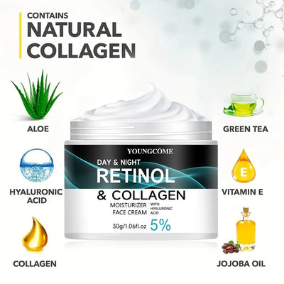 YOUNGCOME Retinol Cream Promotes Skin Elasticity And Luster Nourishing Nourishing And Locking Moisture To Improve Skin Texture - Smarsty
