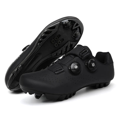 Cycling Sneaker MTB Men Sport Road Bike Boots Flat Racing Speed Sneakers Trail Mountain Bicycle Footwear Spd Pedal Cycling Shoes by Smarsty