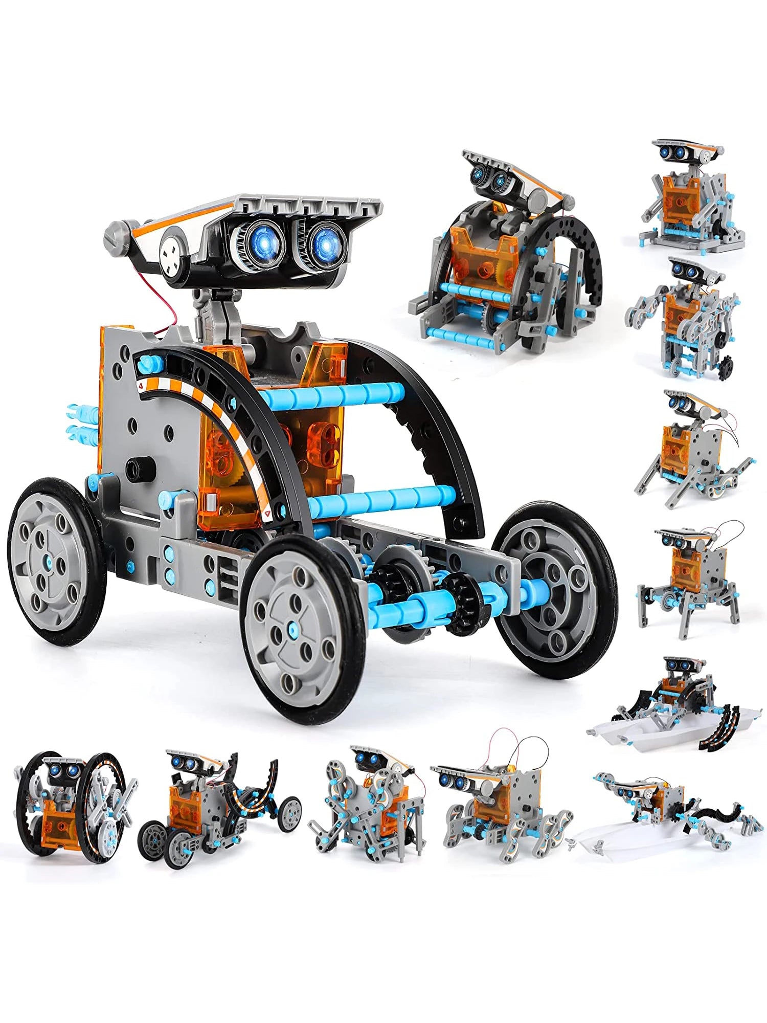 12-In-1 Stem Solar Robot Kit Toys Gifts For Kids 3-8 Years Old Educational Building Science Experiment Set Birthday Gifts Boys