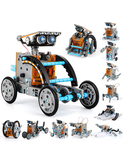 12-In-1 Stem Solar Robot Kit Toys Gifts For Kids 3-8 Years Old Educational Building Science Experiment Set Birthday Gifts Boys
