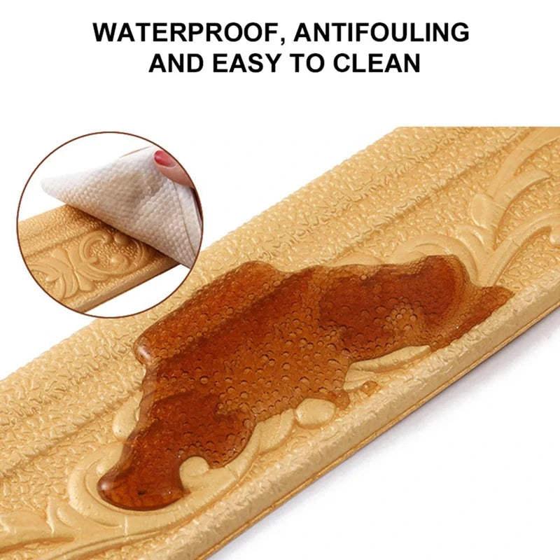 3D Self Adhesive Wall Trim Waterproof Border - Smarsty