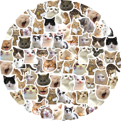 46pcs/Bag,Cat Stickers,Be for Suitcase Skateboard Luggage Laptop Phone Diy Sticke Decoration Stationery School Supplies Toys - Smarsty