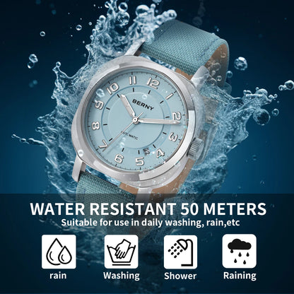 BERNY Women's Mechanical Watch With Sapphire Crystal - Smarsty