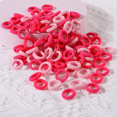 100 Pack Colorful Nylon Hair Ties For Kids Gentle Soft - Smarsty