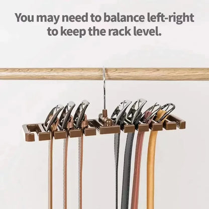 1PCS Tie Belt Hanger Wardrobe Belt Rotating Organizer Rack Multifuctional Scarf Hanger Home Closet Storage Holder Accessories