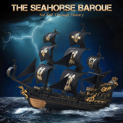 Robotime Rokr 3D Puzzle Wooden Seahouse Barque Model kits Build Home Desk Decoration Gift For Teens and Adults - Smarsty