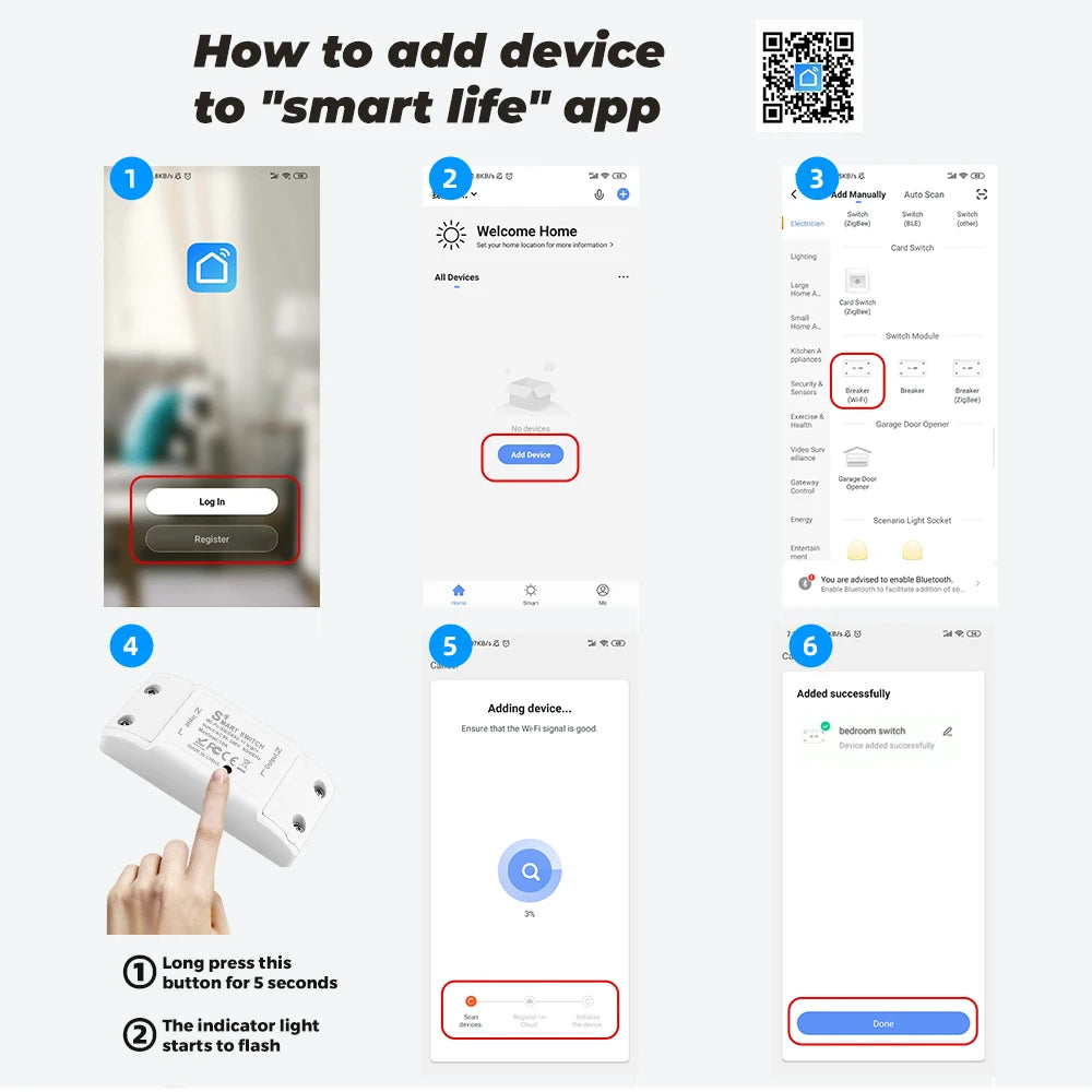Wifi Smart Switch Remote Controller for Home Automation - Smarsty