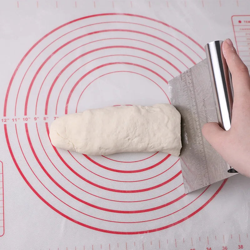 Stainless Steel Dough Scraper with Measuring Scale - Smarsty