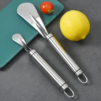 Stainless Steel Orange,Citru Peeler,Simple Lemon Peeler,Creative Cutter,Orange Peeler Tool With Handle,Restaurant Kitchen Gadget by Smarsty