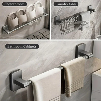 Self-Adhesive Bathroom Towel Rack Hooks Set - Smarsty