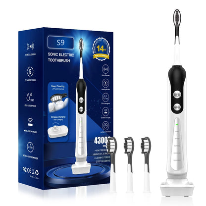 Sonic Electric Toothbrush with USB Rechargeable Whitening Feature - Smarsty