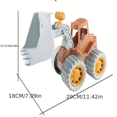 Beach Toys Construction Trucks for Toddler Toys Play Sand Toys Construction Cars for Boys Girls Dump Tractor Toy with Loader by Smarsty