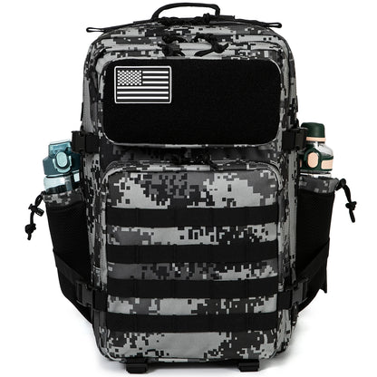 45L Tactical Backpack survival Bag Hunting MOLLE Backpack GYM For Men EDC Outdoor Hiking Rucksack Witch Bottle Holder - Smarsty
