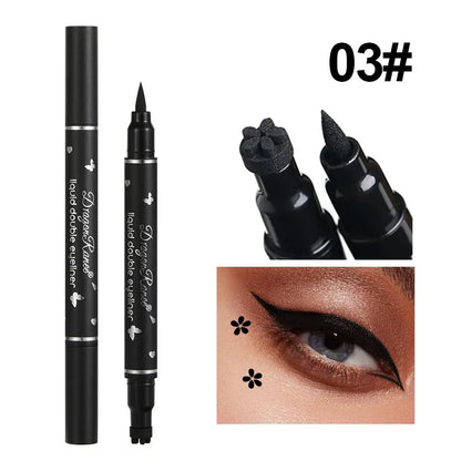 Dragon Ranee Waterproof Double Head Eyeliner for Easy Application - Smarsty