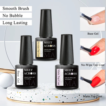 Meet Across UV Base Top Coat Gel Polish for Durable Manicures - Smarsty