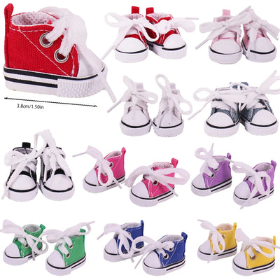3.8cm Doll Shoes For labubu 17cm Plush Doll Clothes Accessories Girl's Toys ,Christmas Festival Birthday Gift by Smarsty