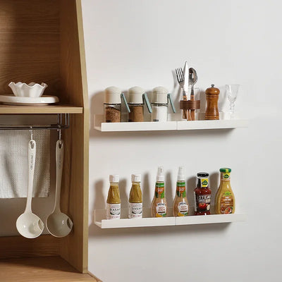 Multifunction Wall Mounted Storage Rack Self Adhesive No-drill Shelves Wall for Kitchen Bathroom C6UE by Smarsty