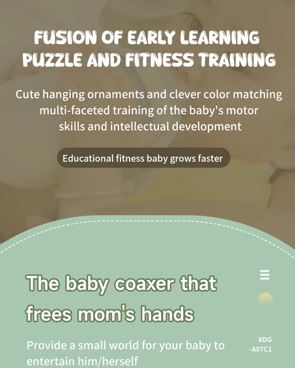 Baby Play Gym Mat With Rack For Tummy Time Crawling - Smarsty