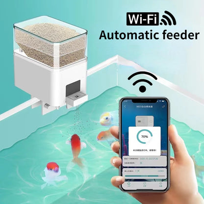 Smart Wifi Aquarium Fish Feeder with Voice Control - Smarsty