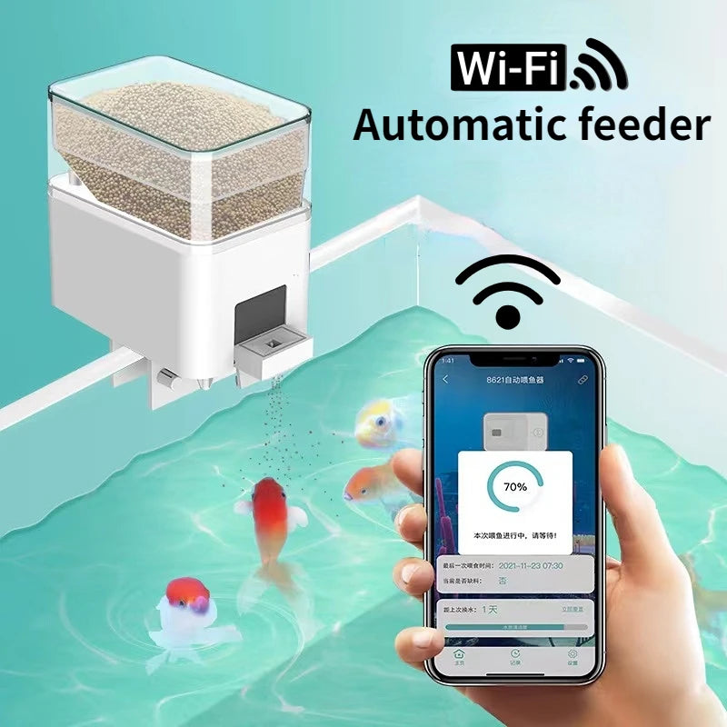 Automatic WiFi Fish Tank Feeder with Voice Control - Smarsty