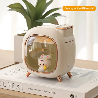 Cartoon Doll Ultrasonic Air Humidifier with Colorful Lights - Smarsty