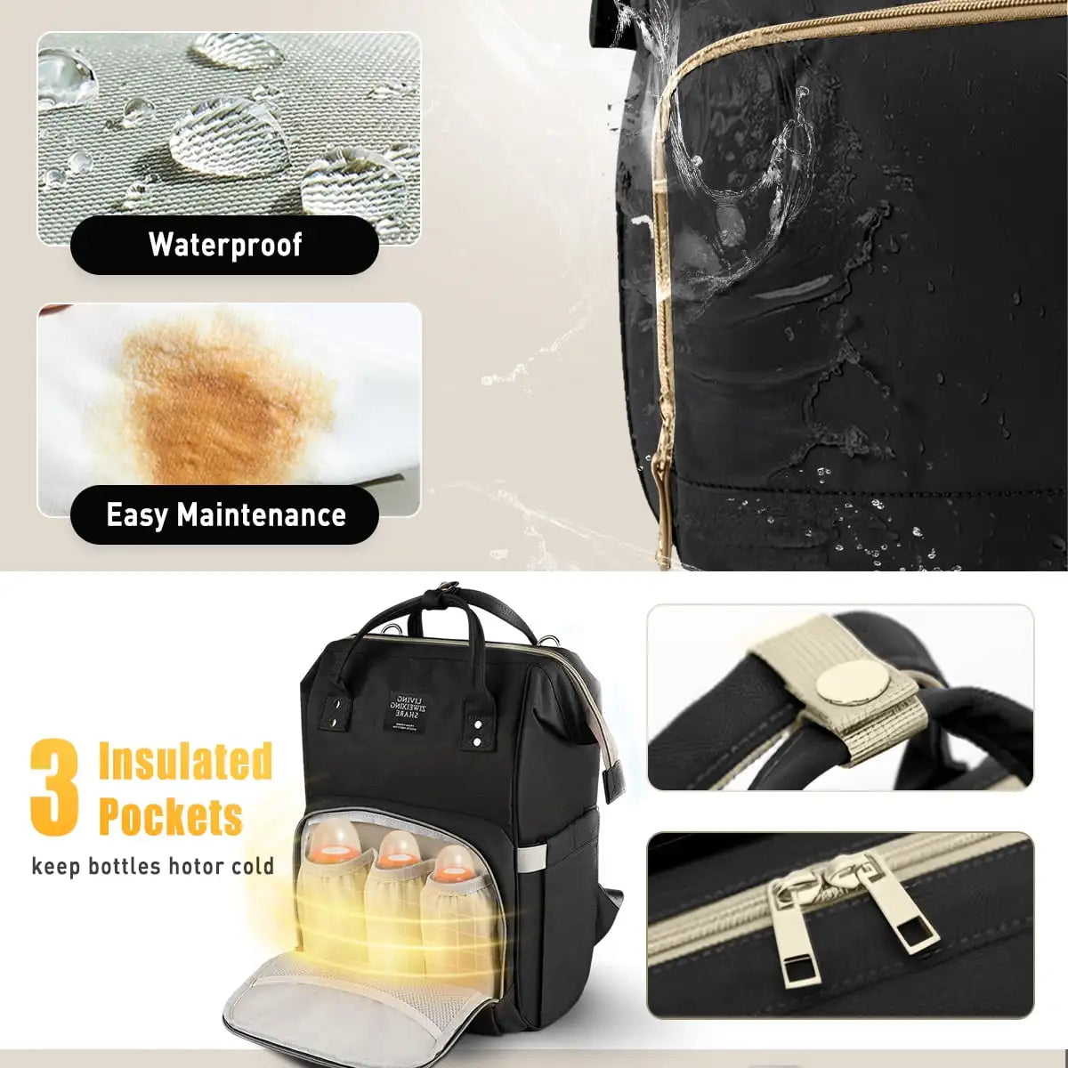 Diaper Bag Mummy Backpack Large Capacity Bag Mom Baby Multi-function Waterproof Outdoor Travel Diaper Bags For Baby Care