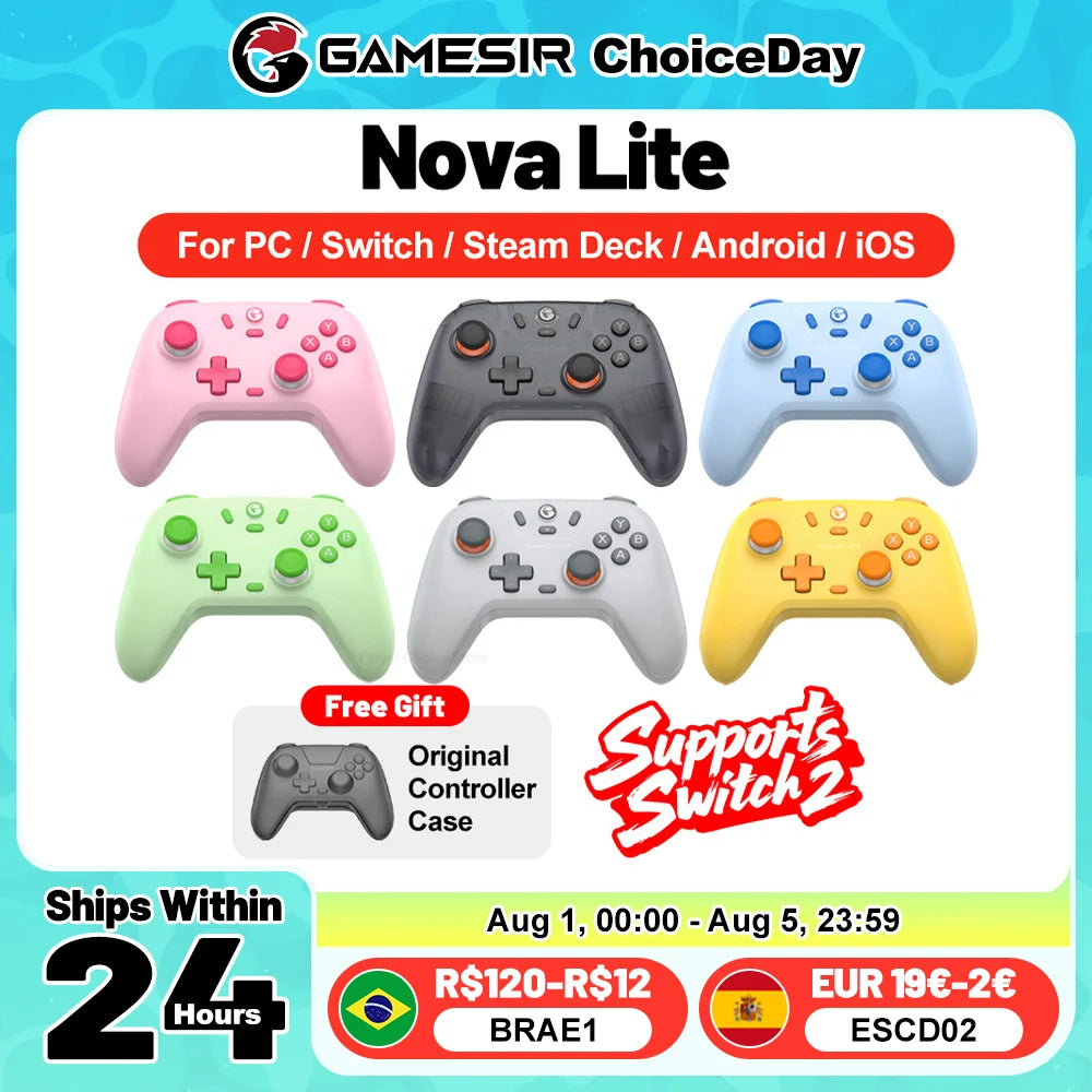 GameSir Nova Lite Gamepad for Nintendo Switch and PC - Smarsty