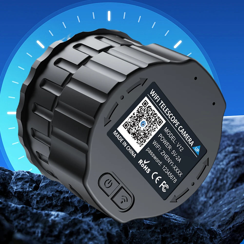 2K 4 Million High-Definition WiFi Electronic Eyepieces for 25mm-50mm Scopes WiFi Electronic Telescope Eyepiece for Bird Watching