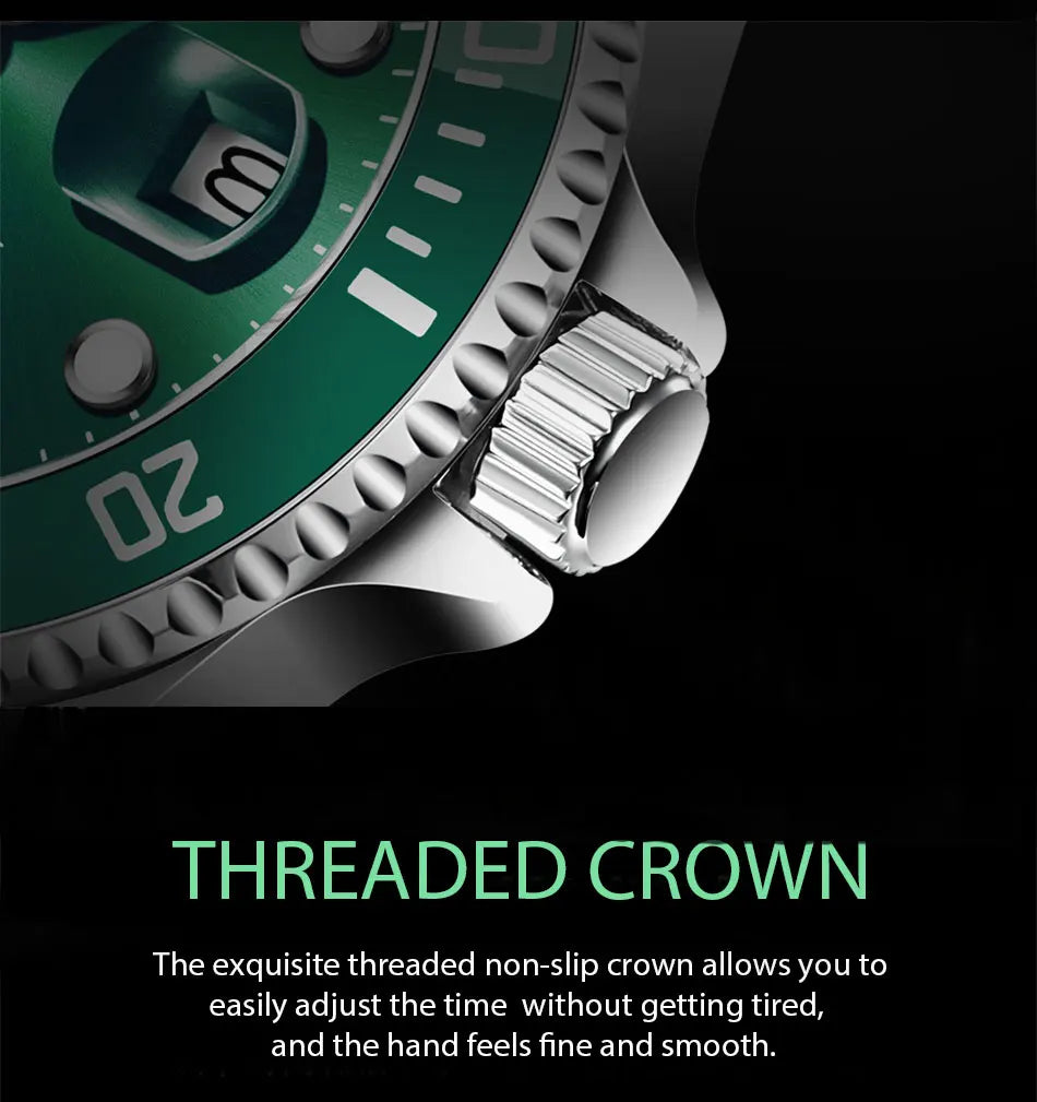 Luxury Waterproof Diver Watch for Men with Date Feature - Smarsty