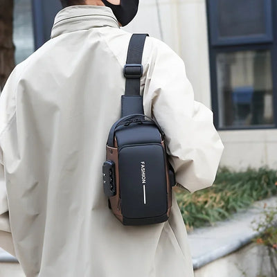 Durable Oxford Sling Bag With Crossbody Phone Pocket - Smarsty