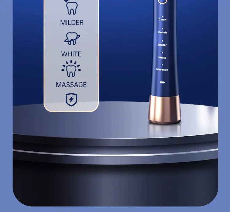 Sonic Electric Toothbrush with Type-C Charging and 5-Gear Modes - Smarsty