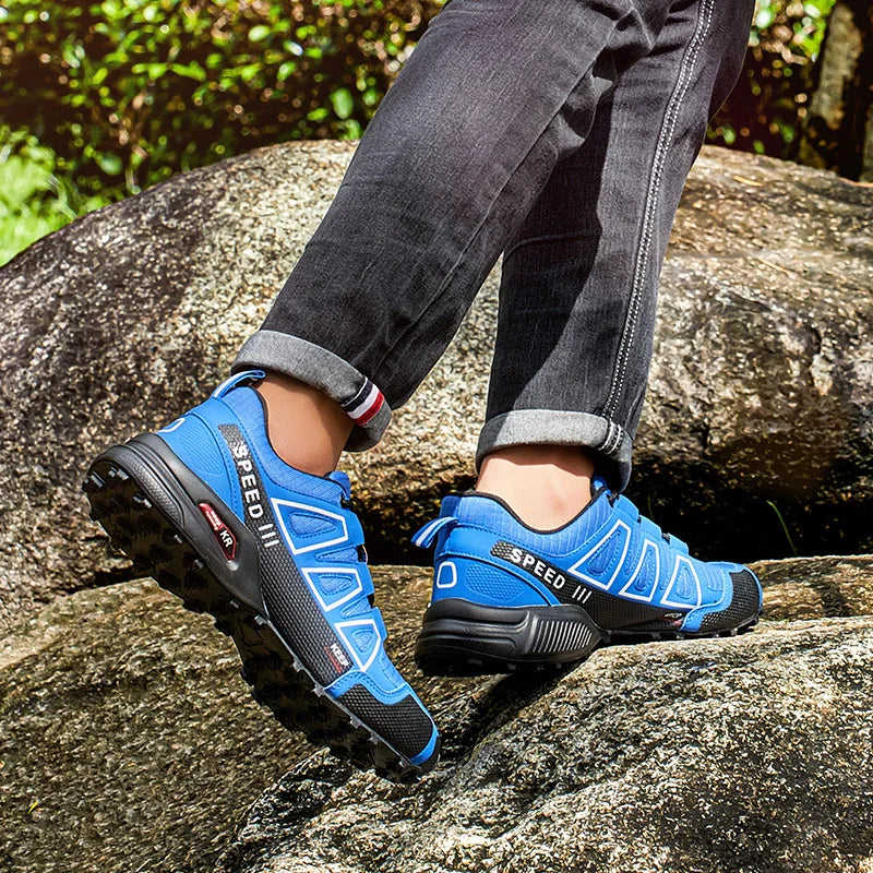 Men's Outdoor Hiking Shoes Off-Road Non-Slip Anti-Collision Breathable High-Quality Men's Boots Lockless Casual Cycling Shoes