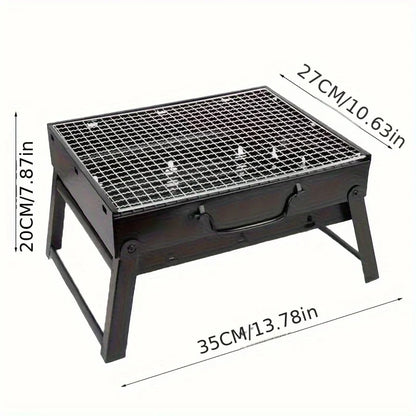 Portable Stainless Steel BBQ Grill Kit for Outdoor Cooking - Smarsty